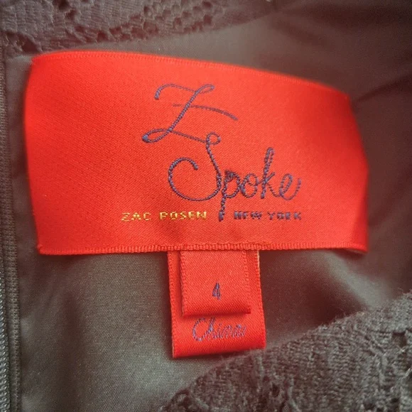 Zac Poison Z Spoke Black Lace Dress - Picture 11 of 13